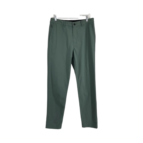 01.ALGO Sz 32 Green Men's Pants Performance Moisture Wicking UPF 40 - Picture 1 of 12